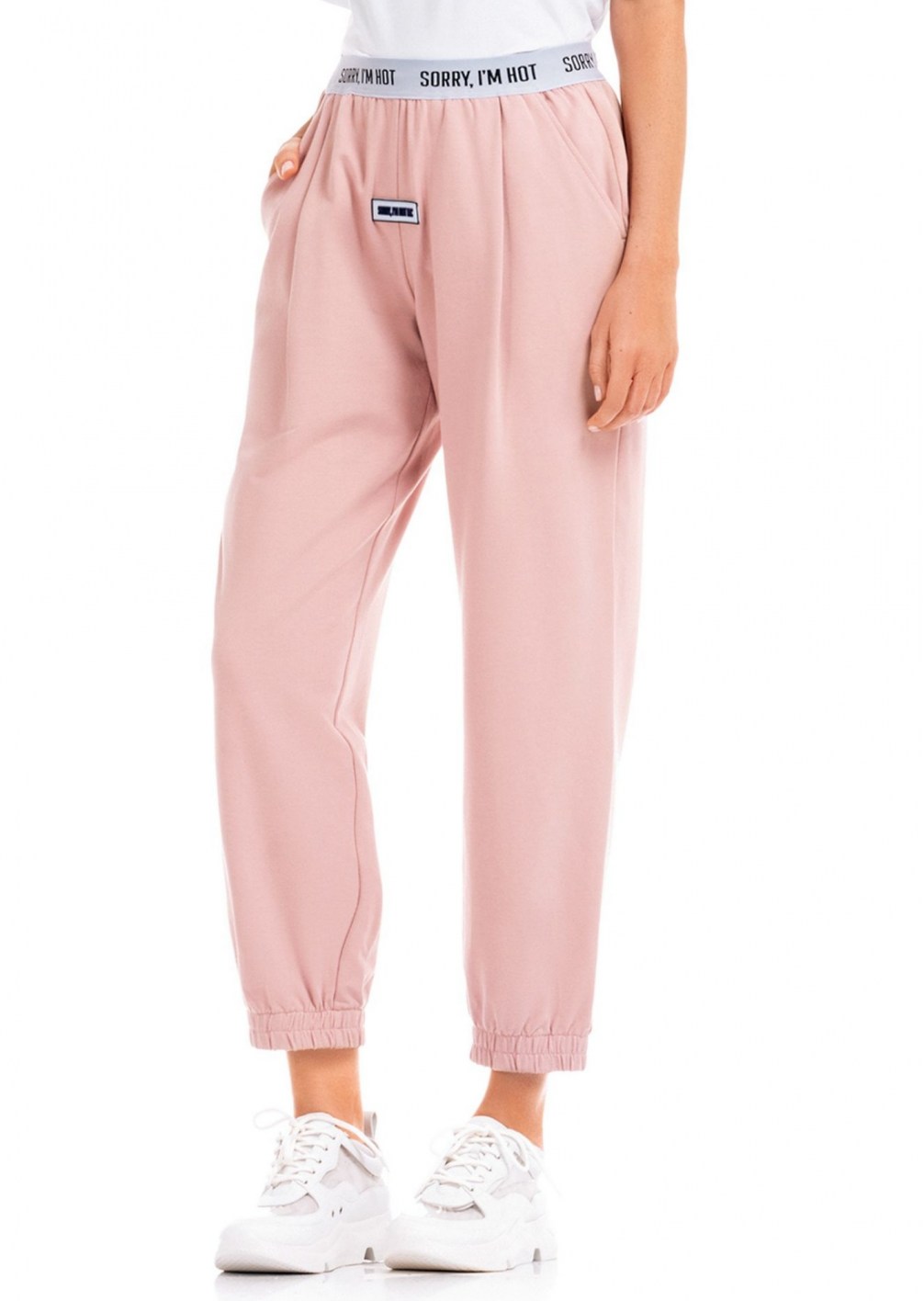 SORRY I AM NOT Pink Basic Track Pants | THE-PRIVATE-LABEL.COM